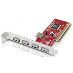 Tarjeta PCI 4+1 Puertos USB...